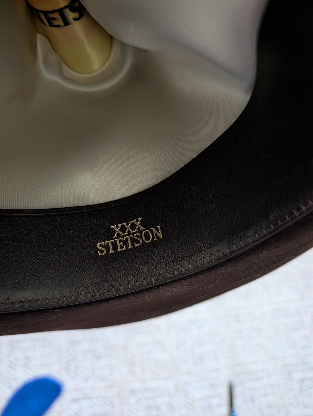 Vintage '60s Stetson 3X Beaver Fur Felt Open Road San Antonio Dress Cowboy Hat - Picture 9 of 11